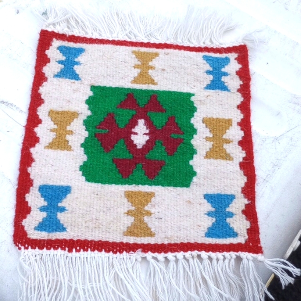 Antique Hand woven Hoppie Indian pot holder